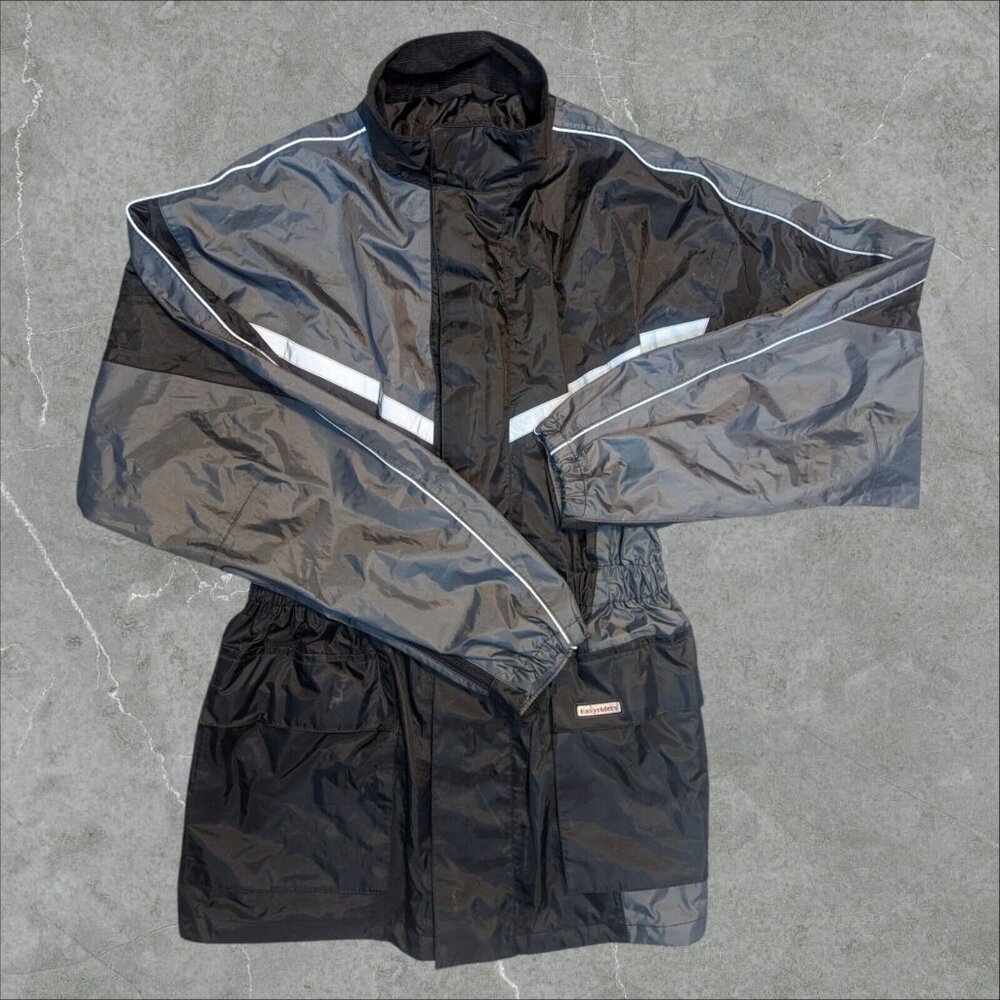 Easyriders Arlen Ness Wind Breaker Rain Motorcycle Jacket Mens Medium Reflective